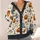 Halloween Mummy Pumpkin Motifs for Festive Autumn Layering and Casual Outings All-over Print Knitted Cardigan - 4