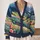 Colorful Alpine Meadow Landscape For Relaxed Weekend Layering And Nature Lovers All-over Print Knitted Cardigan - 2