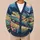 Colorful Alpine Meadow Landscape For Relaxed Weekend Layering And Nature Lovers All-over Print Knitted Cardigan - 6