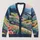Colorful Alpine Meadow Landscape For Relaxed Weekend Layering And Nature Lovers All-over Print Knitted Cardigan - 1