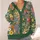 Dense Wildflower Garden for Relaxed Weekend Layering and Spring-Fall Bohemian Style All-over Print Knitted Cardigan - 4