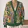 Dense Wildflower Garden for Relaxed Weekend Layering and Spring-Fall Bohemian Style All-over Print Knitted Cardigan - 2
