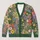 Dense Wildflower Garden for Relaxed Weekend Layering and Spring-Fall Bohemian Style All-over Print Knitted Cardigan - 1