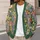 Dense Wildflower Garden for Relaxed Weekend Layering and Spring-Fall Bohemian Style All-over Print Knitted Cardigan - 5
