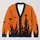 Haunted Pumpkin Tower and Crooked Village for Spooky Halloween Nights and Autumn Fun All-over Print Knitted Cardigan - 1