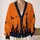 Haunted Pumpkin Tower and Crooked Village for Spooky Halloween Nights and Autumn Fun All-over Print Knitted Cardigan - 2