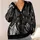 Madam Leota Haunted Mansion Ghosts for Halloween Nights and Spooky Season Gatherings All-over Print Knitted Cardigan - 4
