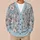 Pastel Blue Wildflower Blooms For Relaxed Autumn Layering And Everyday Women's Style All-over Print Knitted Cardigan - 6