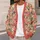 Coral Vintage Floral Motif for Cozy Autumn Layering and Everyday Wear All-over Print Knitted Cardigan - 5