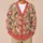 Coral Vintage Floral Motif for Cozy Autumn Layering and Everyday Wear All-over Print Knitted Cardigan - 6