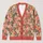 Coral Vintage Floral Motif for Cozy Autumn Layering and Everyday Wear All-over Print Knitted Cardigan - 1