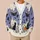 Halloween Ghosts, Bats and Black Cat for Cozy Spooky Autumn Layering All-over Print Knitted Cardigan - 6