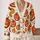Carved Jack-O'-Lanterns for Halloween Gatherings and Cozy Autumn Days All-over Print Knitted Cardigan - 2