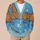 Blue And Tan Dachshund With Daisies For Cozy Autumn Outings And Casual Everyday Style All-over Print Knitted Cardigan - 6