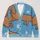 Blue And Tan Dachshund With Daisies For Cozy Autumn Outings And Casual Everyday Style All-over Print Knitted Cardigan - 1