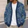 Blue Paisley Floral Motif for Relaxed Weekend Layering and Youthful Everyday Wardrobes All-over Print Knitted Cardigan - 5