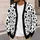 101 Dalmatians Black Spot Style for Halloween Parties and Everyday Looks for Fans All-over Print Knitted Cardigan - 5