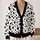 101 Dalmatians Black Spot Style for Halloween Parties and Everyday Looks for Fans All-over Print Knitted Cardigan - 2
