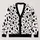 101 Dalmatians Black Spot Style for Halloween Parties and Everyday Looks for Fans All-over Print Knitted Cardigan - 1