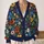 Colorful Botanical Blooms for Everyday Layering, Travel, and Weekend Style for Women All-over Print Knitted Cardigan - 2