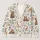 Woodland Bunny And Bear Florals For Cozy Autumn Layering And Nature-Lover Daily Wear All-over Print Knitted Cardigan - 1