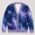 Celestial Moon And Stars Galaxy Night Sky For Relaxed Everyday Layering Women All-over Print Knitted Cardigan - 1