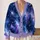 Celestial Moon And Stars Galaxy Night Sky For Relaxed Everyday Layering Women All-over Print Knitted Cardigan - 2