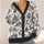 Hitchhiking Ghosts Haunted Mansion Scenes for Spooky Season and Gothic Style Fans Gift All-over Print Knitted Cardigan - 4