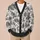 Hitchhiking Ghosts Haunted Mansion Scenes for Spooky Season and Gothic Style Fans Gift All-over Print Knitted Cardigan - 6