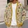 Botanical Honeycomb Flowers for Autumn Layering, Women's Cottagecore Everyday Style All-over Print Knitted Cardigan - 5