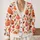 Pumpkin And Autumn Leaves For Festive Halloween Outings And Cozy Everyday Layering All-over Print Knitted Cardigan - 2