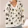 Multicolor Cat Faces and Paw Accents for Cozy Autumn Layering and Everyday Style for Women All-over Print Knitted Cardigan - 4