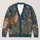 Blue Woodland Fox And Raccoon Scene For Cozy Weekend Layering And Nature-Loving Women All-over Print Knitted Cardigan - 1