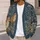 Blue Woodland Fox And Raccoon Scene For Cozy Weekend Layering And Nature-Loving Women All-over Print Knitted Cardigan - 5