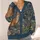 Blue Woodland Fox And Raccoon Scene For Cozy Weekend Layering And Nature-Loving Women All-over Print Knitted Cardigan - 4