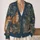 Blue Woodland Fox And Raccoon Scene For Cozy Weekend Layering And Nature-Loving Women All-over Print Knitted Cardigan - 2
