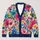 Vibrant Multicolor Floral Blooms For Autumn Layering And Everyday Women's Style All-over Print Knitted Cardigan - 1