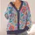 Bohemian Floral Medallions for Colorful Everyday Layering and Relaxed Weekend Style All-over Print Knitted Cardigan - 4