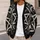 Occult Pentagram Snake Skull Moon Gothic Style for Everyday Alternative Wear All-over Print Knitted Cardigan - 5