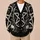 Occult Pentagram Snake Skull Moon Gothic Style for Everyday Alternative Wear All-over Print Knitted Cardigan - 6