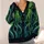 Twin Green Cthulhu Tentacles for Halloween Horror Nights and Everyday Layering All-over Print Knitted Cardigan - 4