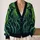 Twin Green Cthulhu Tentacles for Halloween Horror Nights and Everyday Layering All-over Print Knitted Cardigan - 2