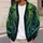 Twin Green Cthulhu Tentacles for Halloween Horror Nights and Everyday Layering All-over Print Knitted Cardigan - 5