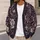 Gothic White Rose Swirls for Dark Academia Layering Teens Alternative Style All-over Print Knitted Cardigan - 5