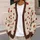Ladybug Oatmeal Motifs For Casual Layering And Everyday Nature Style For Women Gift All-over Print Knitted Cardigan - 5