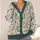 Botanical Meadow Florals for Relaxed Layering, Cottagecore Everyday Style, Nature Lovers All-over Print Knitted Cardigan - 4