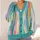 Multicolor Brushstroke Stripes for Casual Office Layering and Weekend Style Women All-over Print Knitted Cardigan - 4