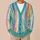 Multicolor Brushstroke Stripes for Casual Office Layering and Weekend Style Women All-over Print Knitted Cardigan - 6