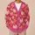 Pink Pumpkin Daisy Motifs for Cozy Autumn Layering and Casual Everyday Wear for Women All-over Print Knitted Cardigan - 6