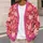 Pink Pumpkin Daisy Motifs for Cozy Autumn Layering and Casual Everyday Wear for Women All-over Print Knitted Cardigan - 5